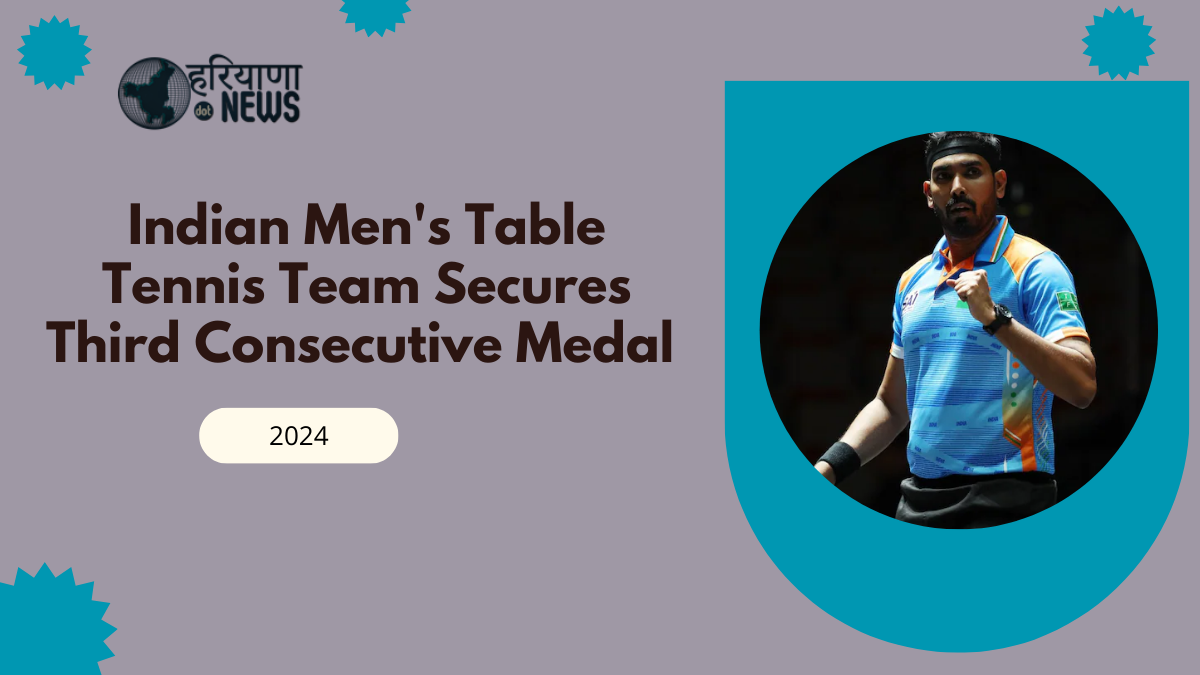 Indian Men's Table Tennis Team Secures Third Consecutive Medal at Asian Championships
