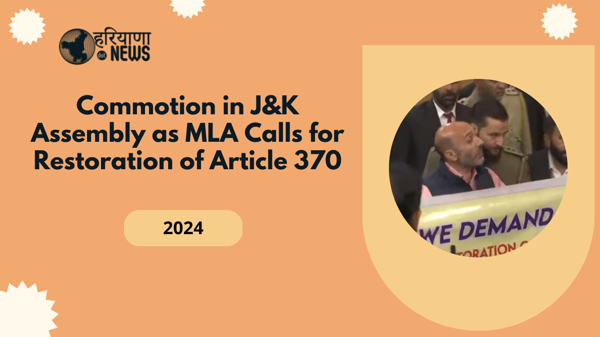 Commotion in J&K Assembly as MLA Calls for Restoration of Article 370